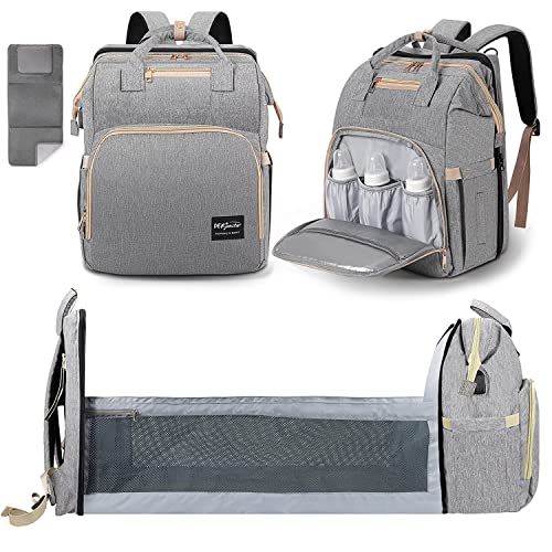 DERSTUEWE Diaper Bag Backpack，Baby Diaper Bags Multi functional Travel ...